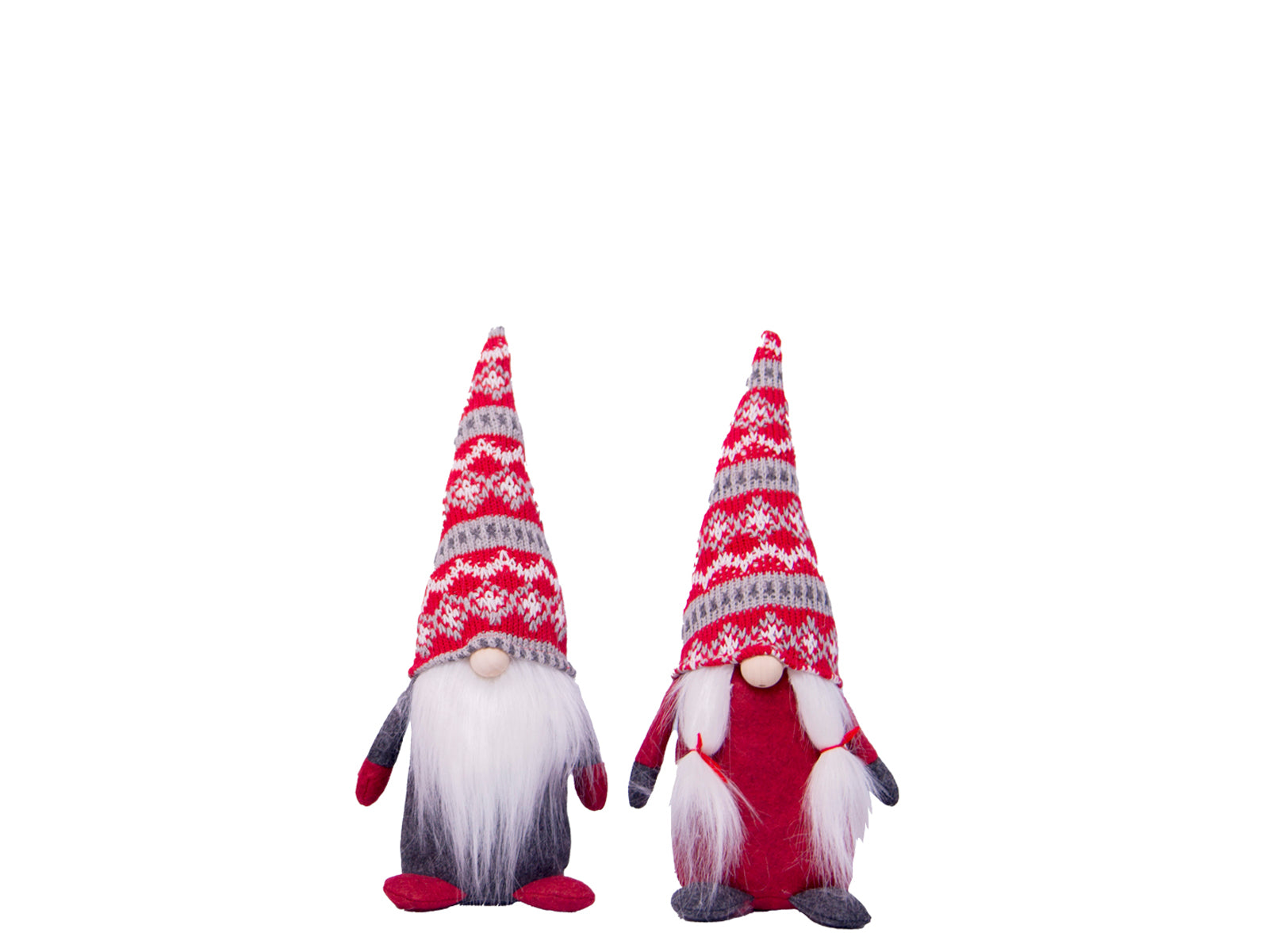 Paar graue Daunex-Weihnachtszwerge, 9015