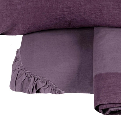 Completo lenzuola fazzini matrimoniale in lino-cotone, Incontri - Home Loves