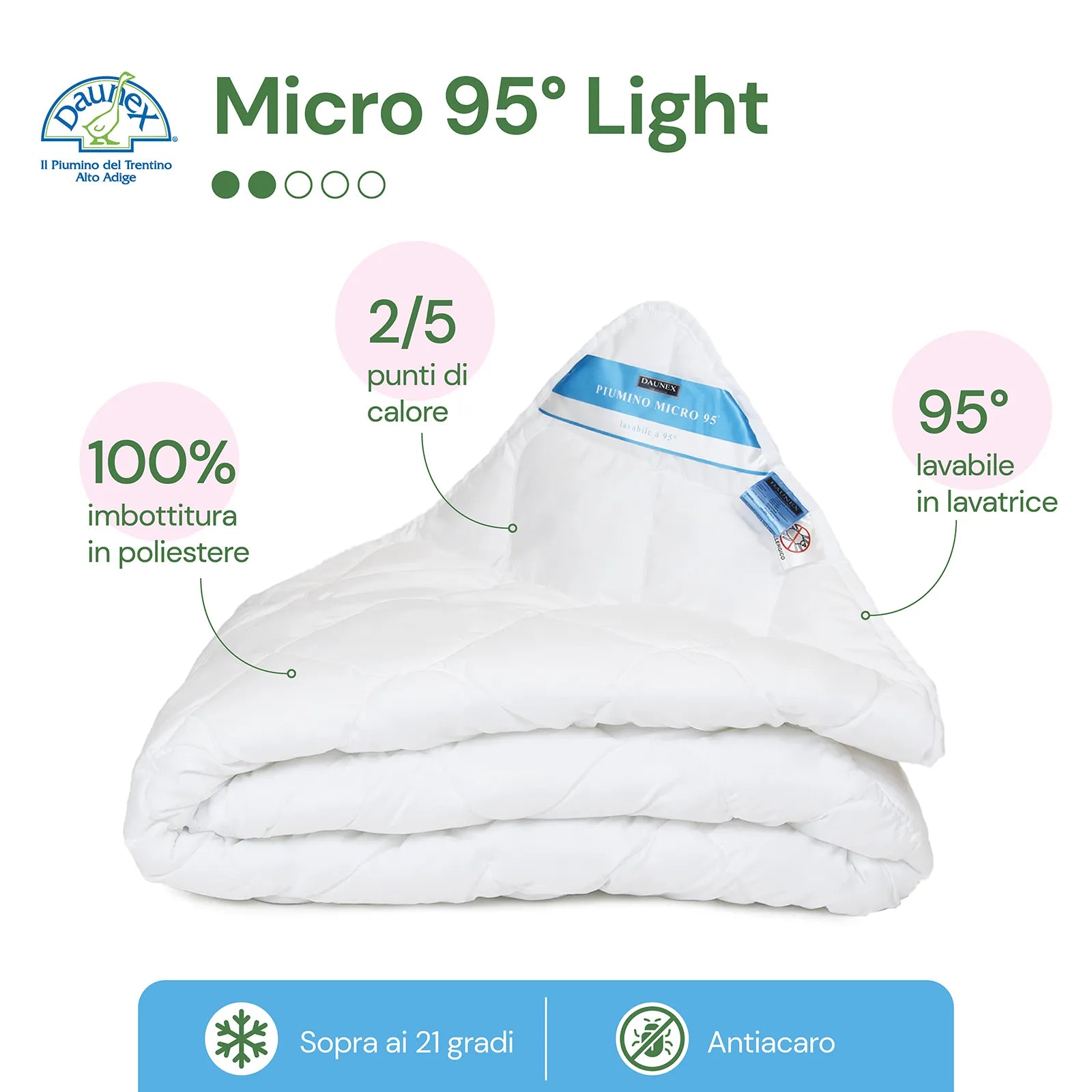 Piumino in microfibra Micro 95 Light Daunex