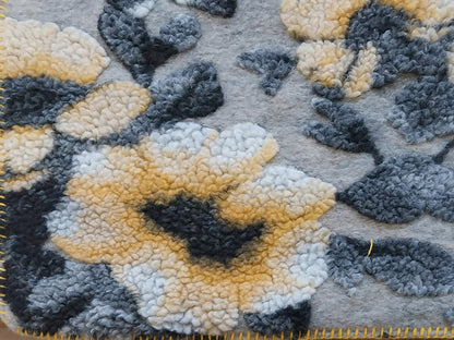 Coperta in Lana Cotta Fiori di Pesco