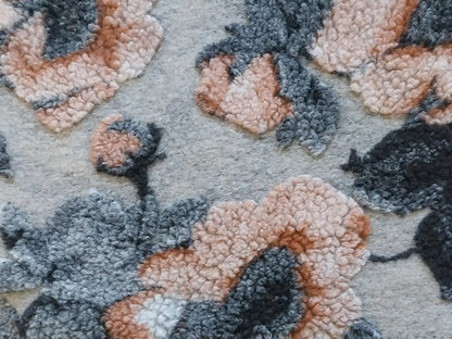 Coperta in Lana Cotta Fiori di Pesco