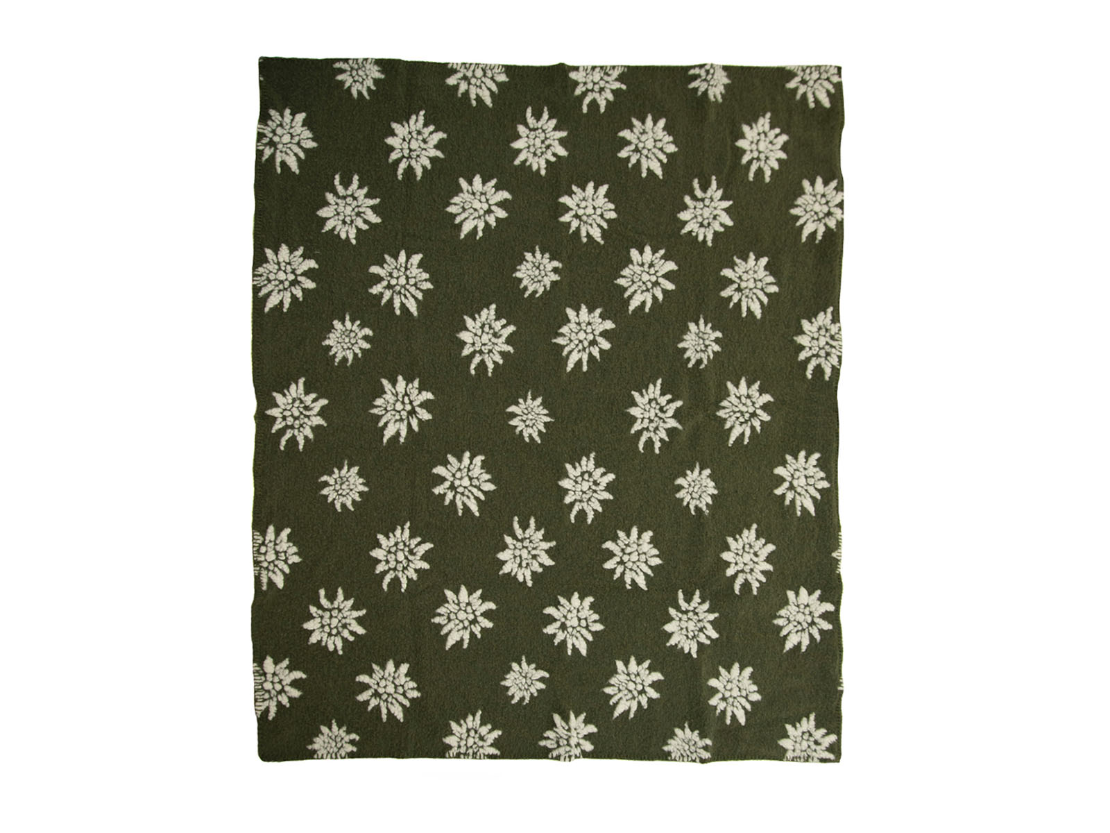 Plaid in lana cotta Daune disegno edelweiss