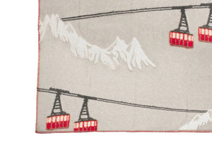 Plaid in lana cotta Daunex disegno monte bianco - Home Loves
