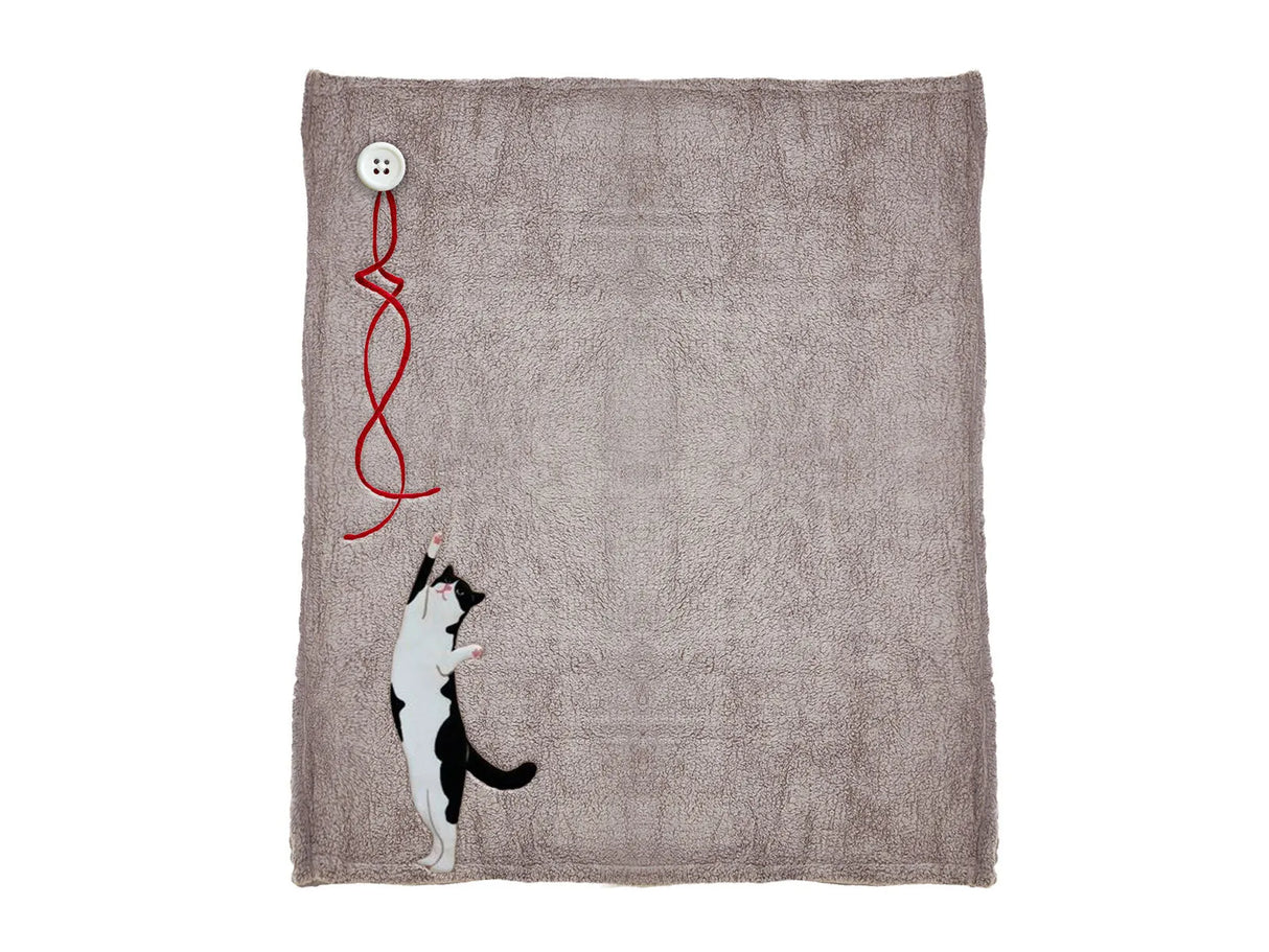 Plaid morbidotto Daunex sleep, disegno play colore tortora - Home Loves