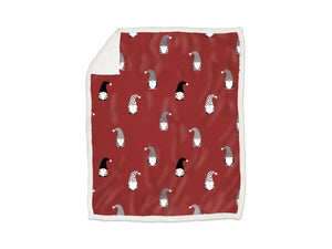Plaid morbidotto Daunex disegno Hobbit colore bordeaux - Home Loves