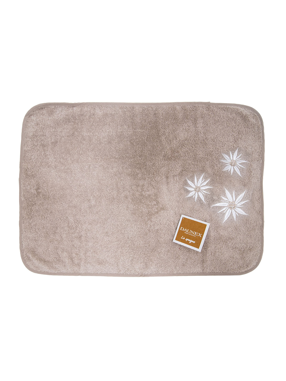 Torchon brodé mesure 50 x 70 cm Motif Daunex edelweiss