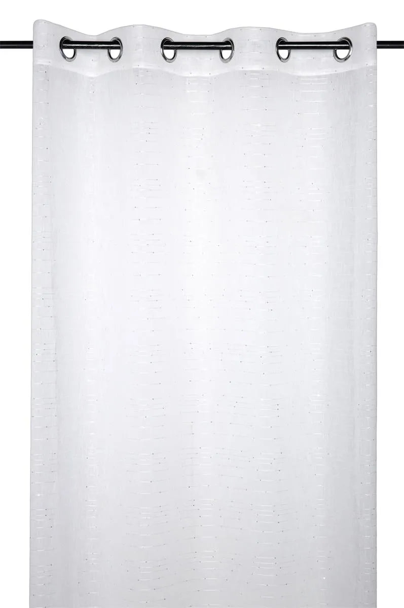 Tenda celian leggera colore bianco, 135×260 anelli fissi - Home Loves