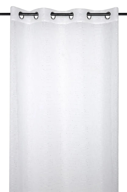 Tenda celian leggera colore bianco, 135×260 anelli fissi - Home Loves