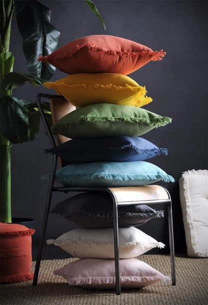 Cuscino arredo praga sfoderabile colore rosa - Home Loves