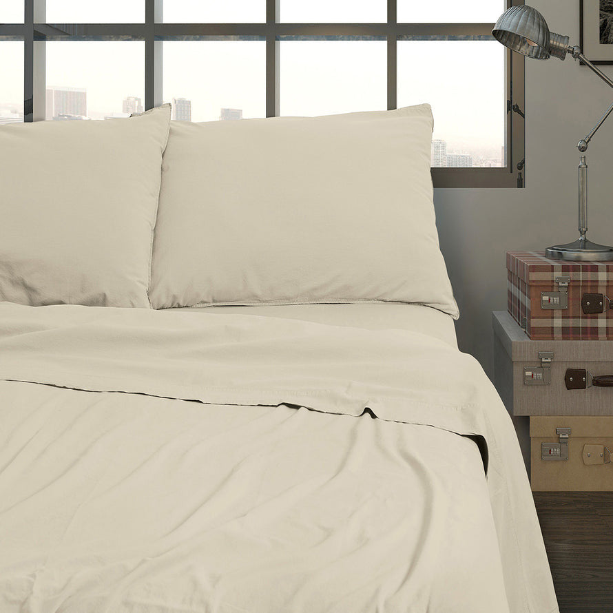 Completo lenzuola no stiro Daunex Fresh cotton stone wash - Home Loves