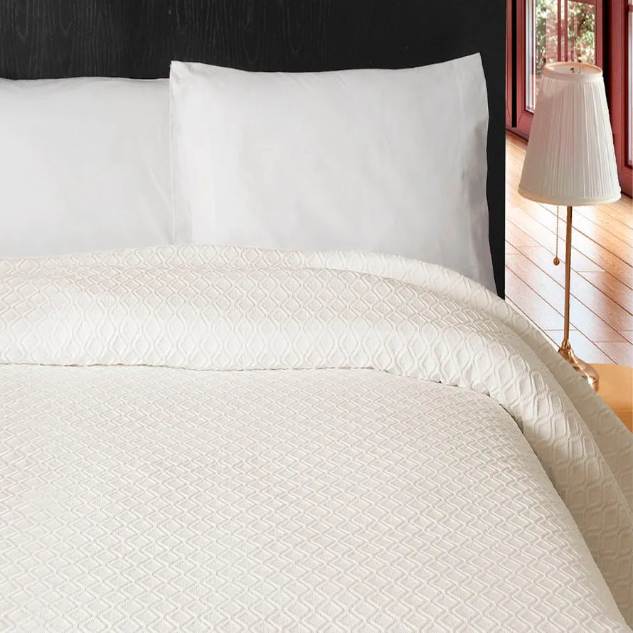Copriletto in piquet di puro cotone Daunex miro - Home Loves
