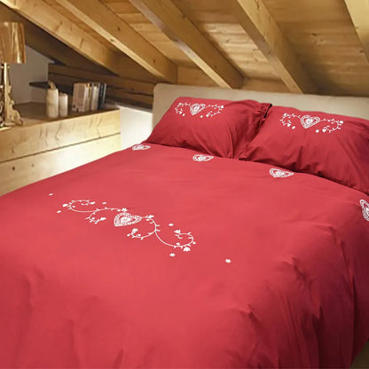 Parure copripiumino in puro cotone Daunex chalet Chamois - Home Loves