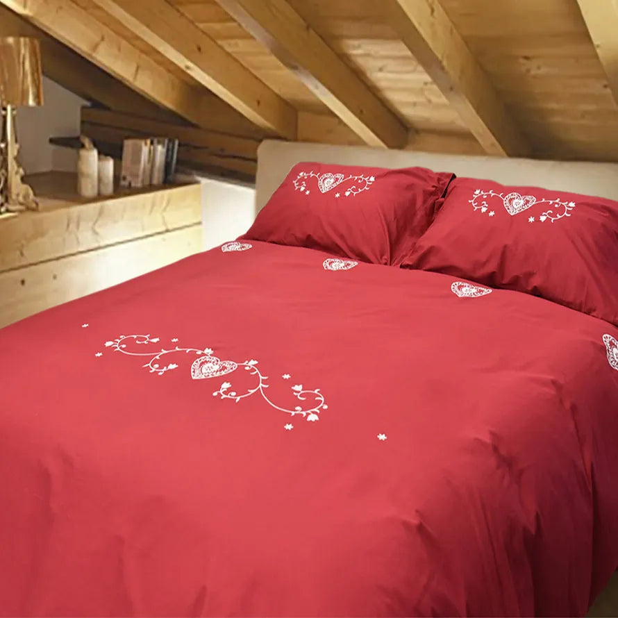 Parure copripiumino in puro cotone Daunex chalet Chamois - Home Loves