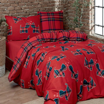 Parure copripiumino in puro cotone Daunex, Cuccioli - Home Loves