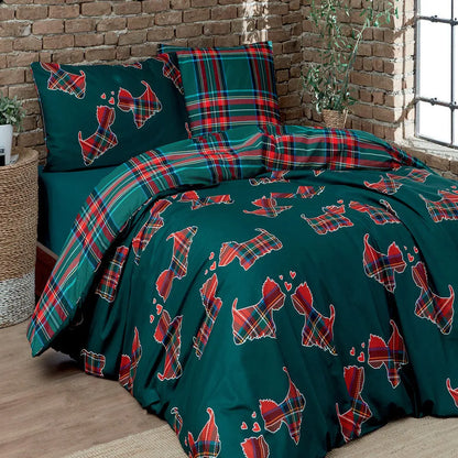 Parure copripiumino in puro cotone Daunex, Cuccioli - Home Loves