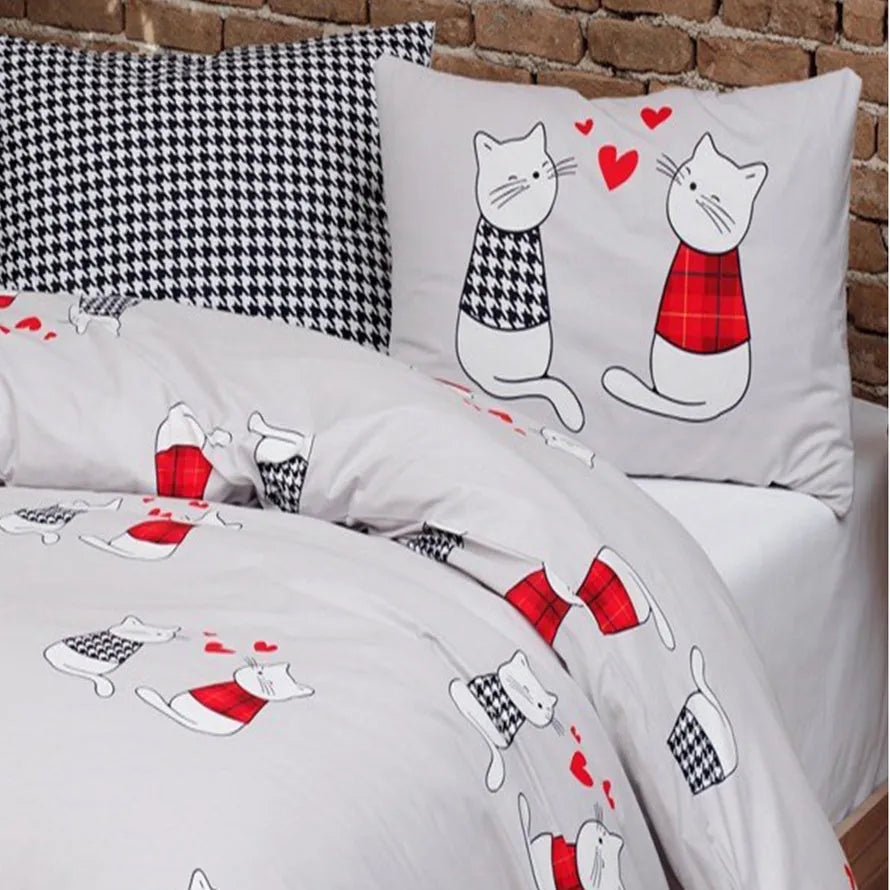 Parure copripiumino in puro cotone Daunex Mici multicolore - Home Loves