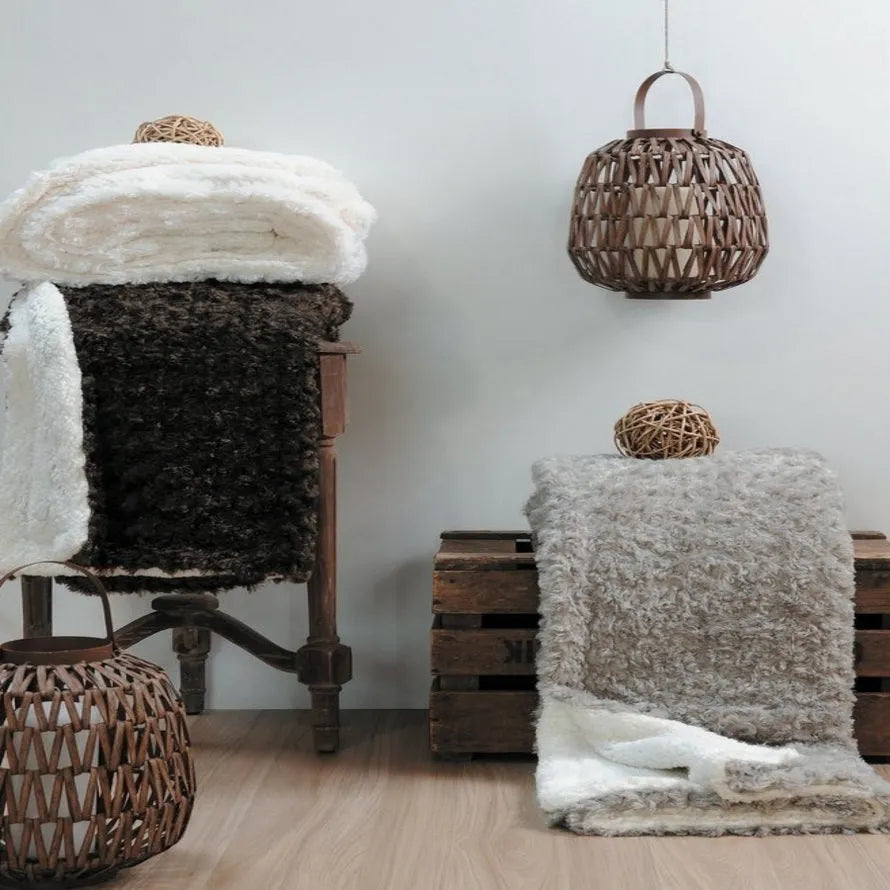 Plaid in micropile alban tinta unita - Home Loves