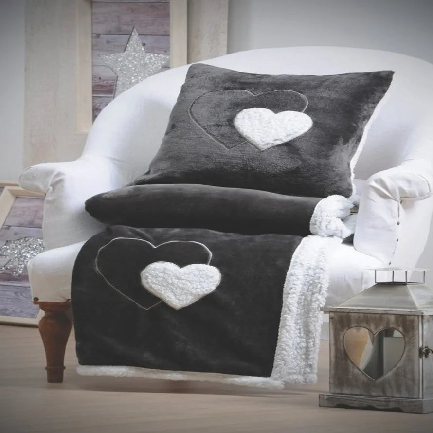 Plaid in micropile cocoon colore nero - Home Loves
