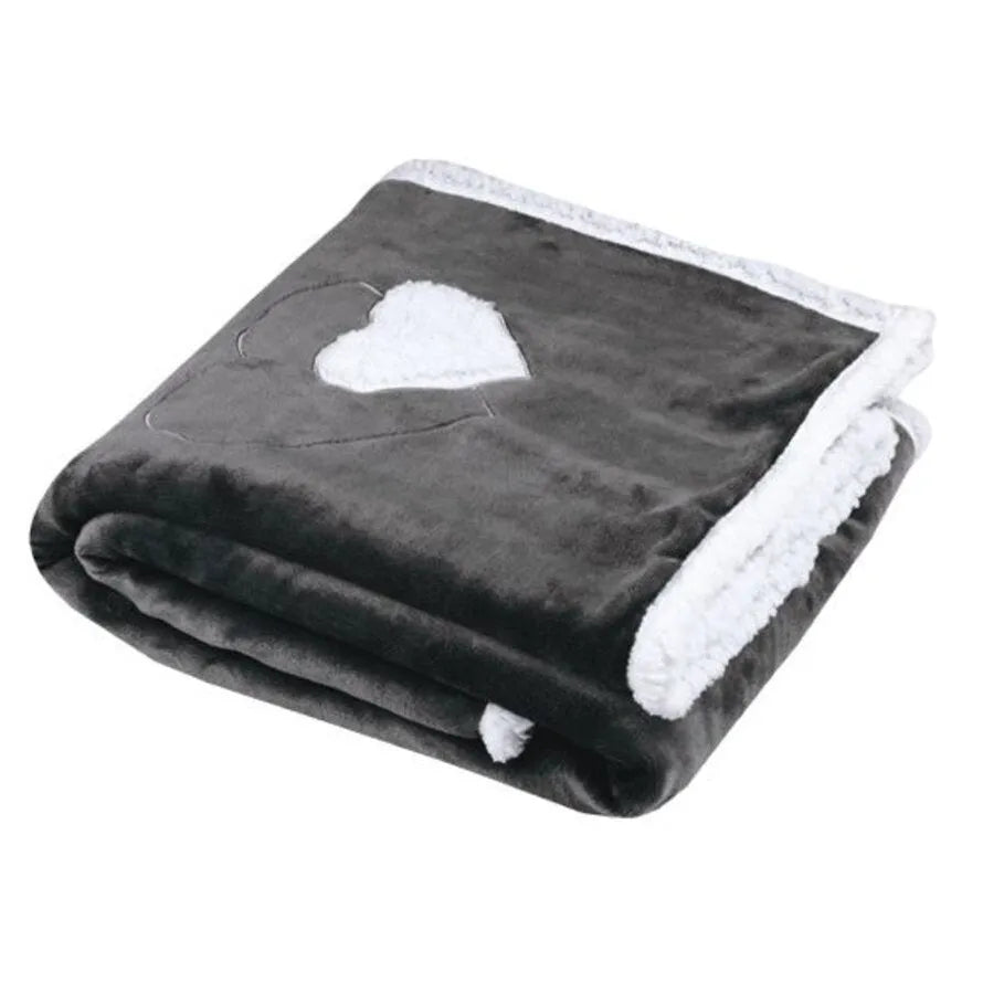 Plaid in micropile cocoon colore nero - Home Loves