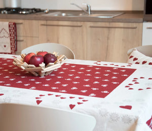 Tessuto presolana Daunex colore rosso - Home Loves