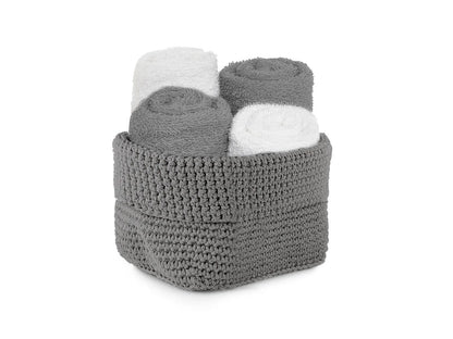 Set cesto 4 lavette Daunex uncinetto - Home Loves