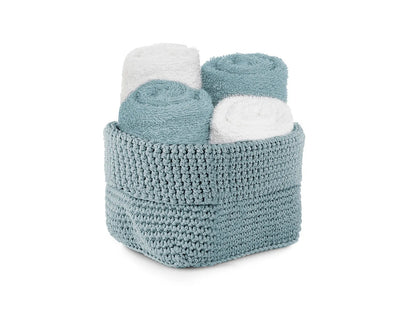 Set cesto 4 lavette Daunex uncinetto - Home Loves