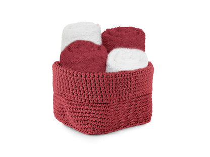 Set cesto 4 lavette Daunex uncinetto - Home Loves