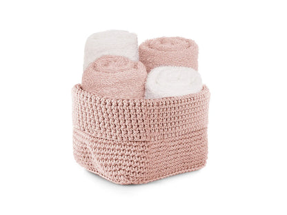 Set cesto 4 lavette Daunex uncinetto - Home Loves