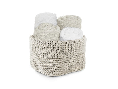 Set cesto 4 lavette Daunex uncinetto - Home Loves