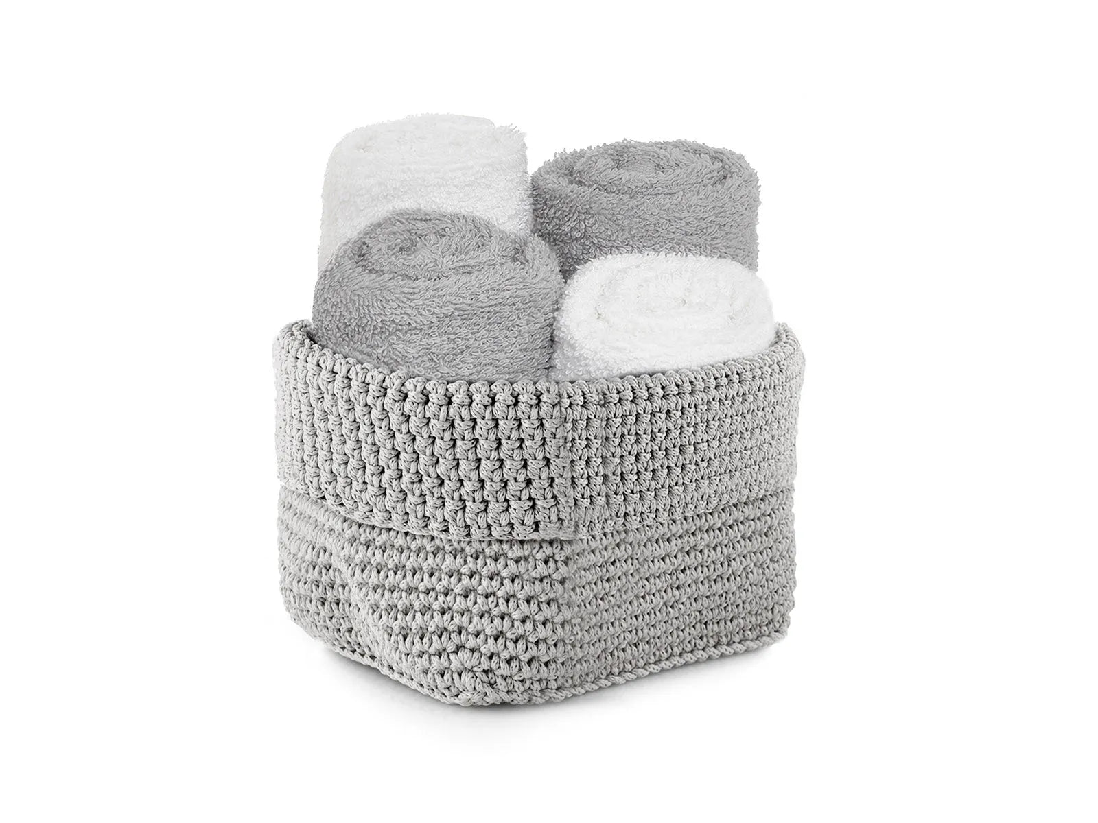 Set cesto 4 lavette Daunex uncinetto - Home Loves