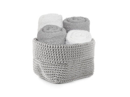 Set cesto 4 lavette Daunex uncinetto - Home Loves