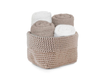 Set cesto 4 lavette Daunex uncinetto - Home Loves