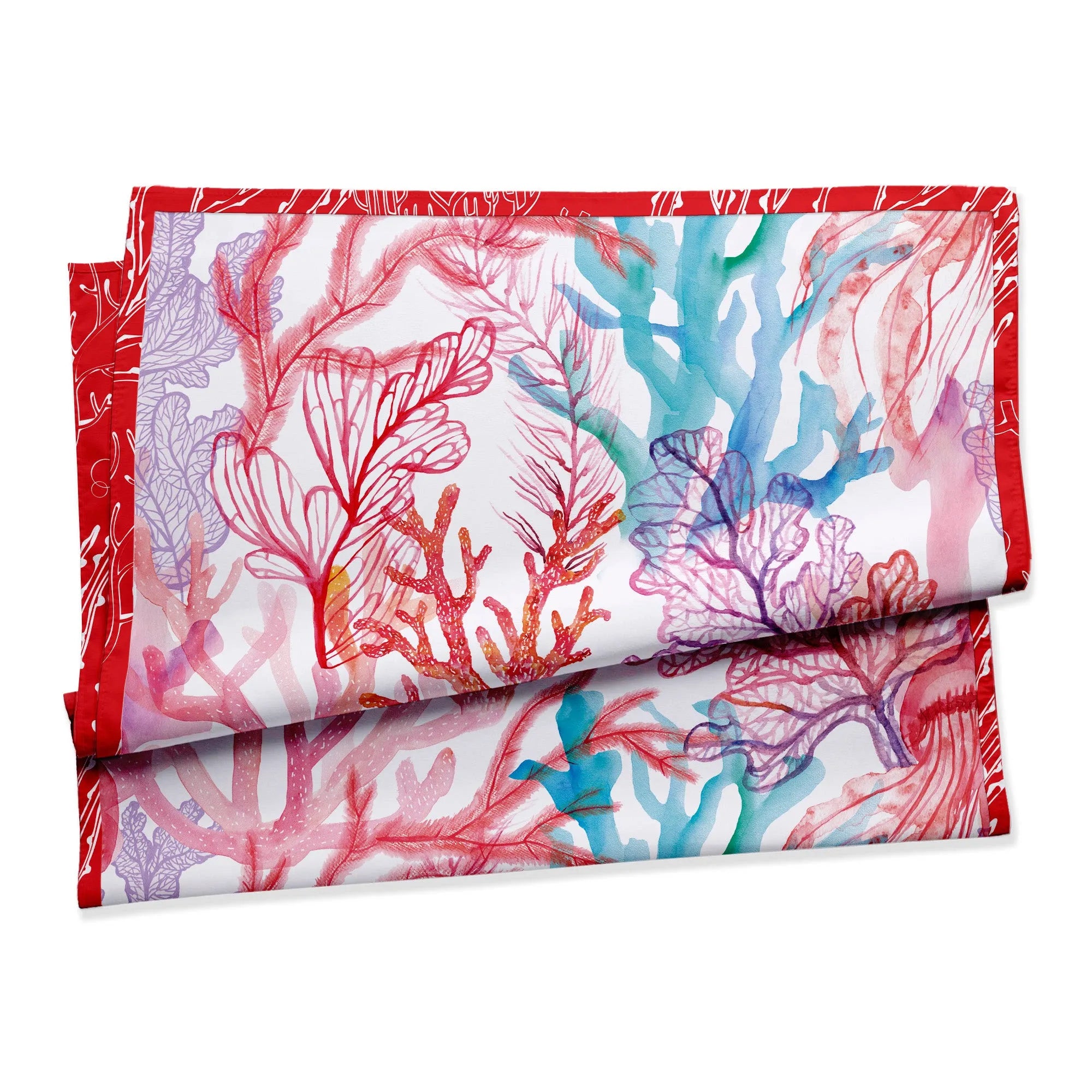 Telo mare doubleface compact dry Daunex misura 90 x 170 cm, coral bay - Home Loves