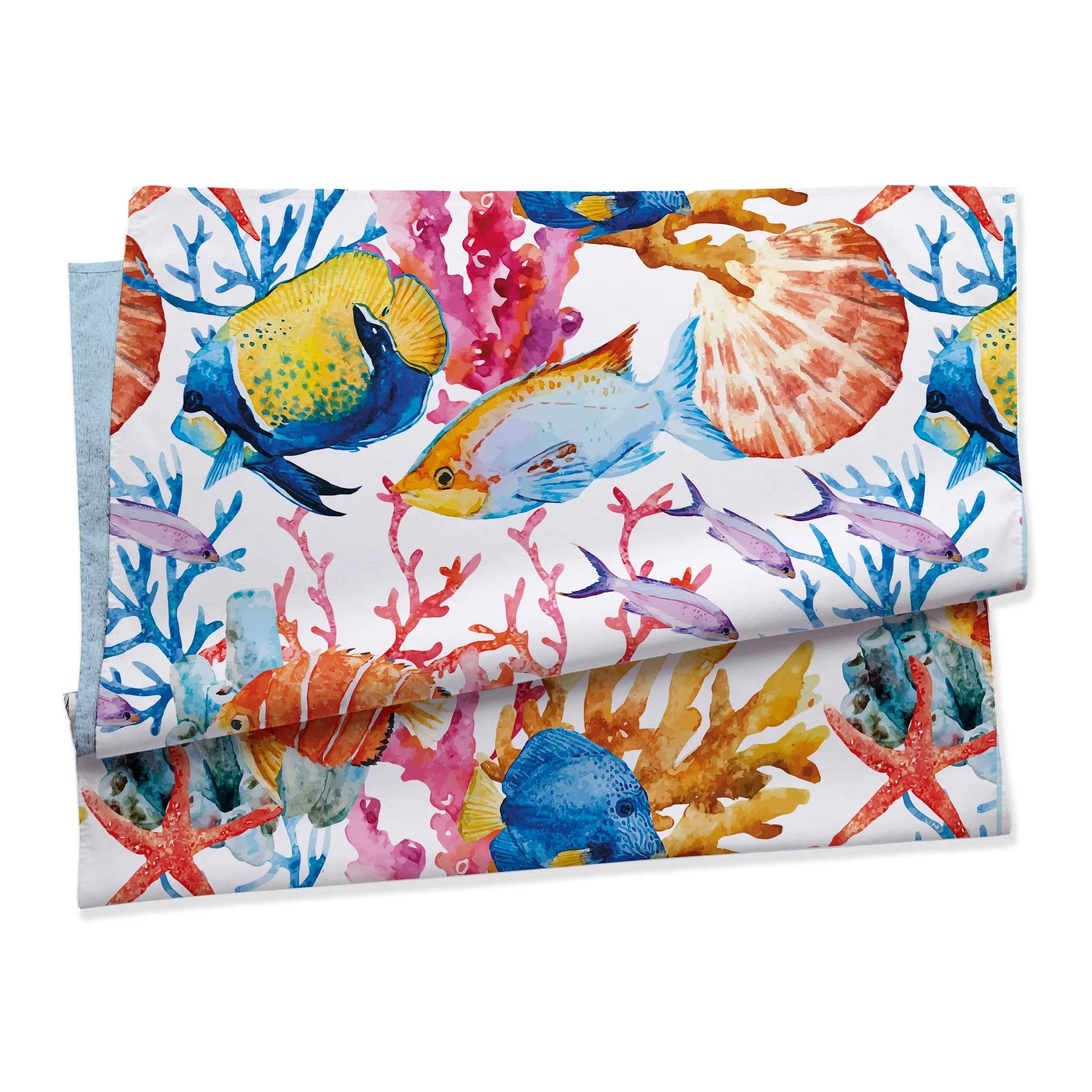 Telo mare doubleface microvelour Daunex misura 100 x 180 cm, coraline - Home Loves
