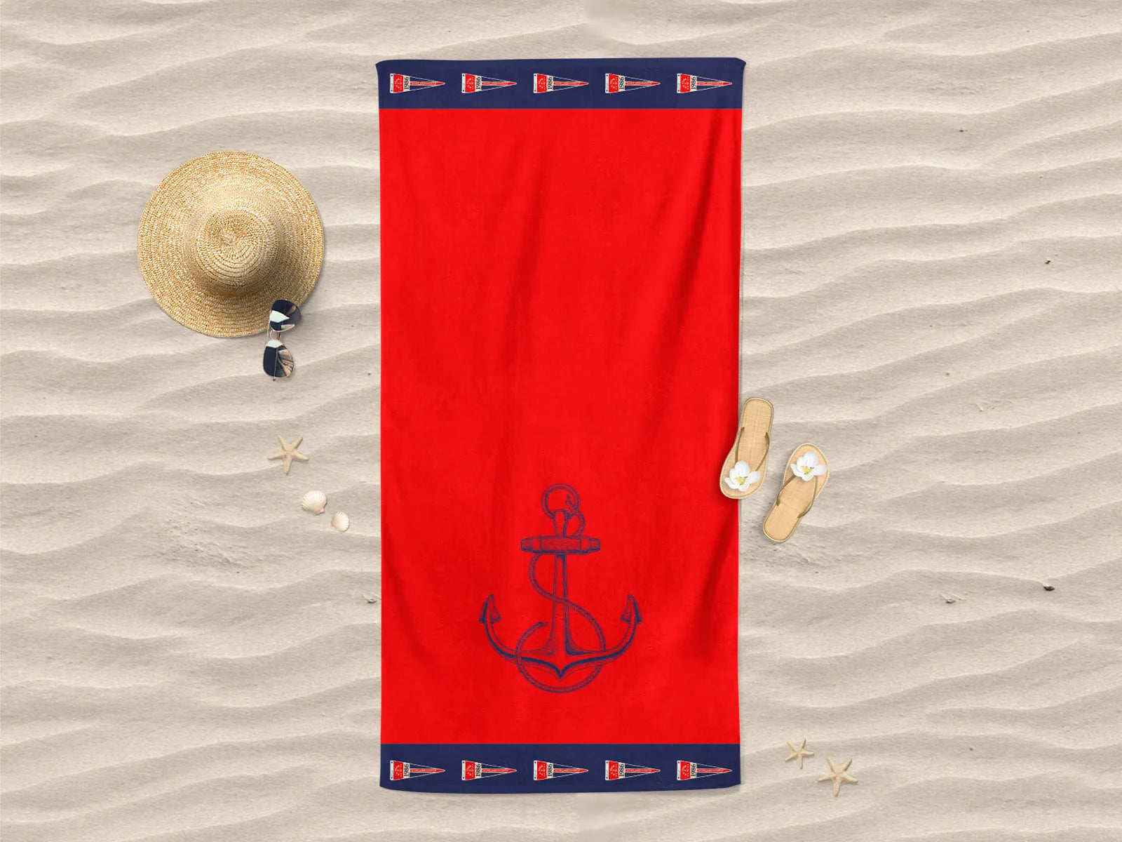 Telo mare jacquard Daunex misura 90 x 180 cm, panfilo - Home Loves