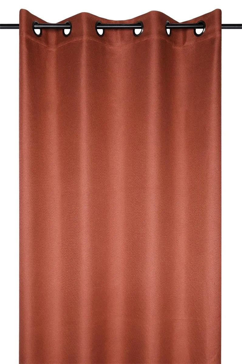 Tenda oscurante copenhague colore terracotta, 140×260 anelli fissi - Home Loves