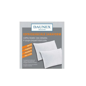 Coppia copriguanciali Daunex in jacquard con cerniera sanaform - Home Loves