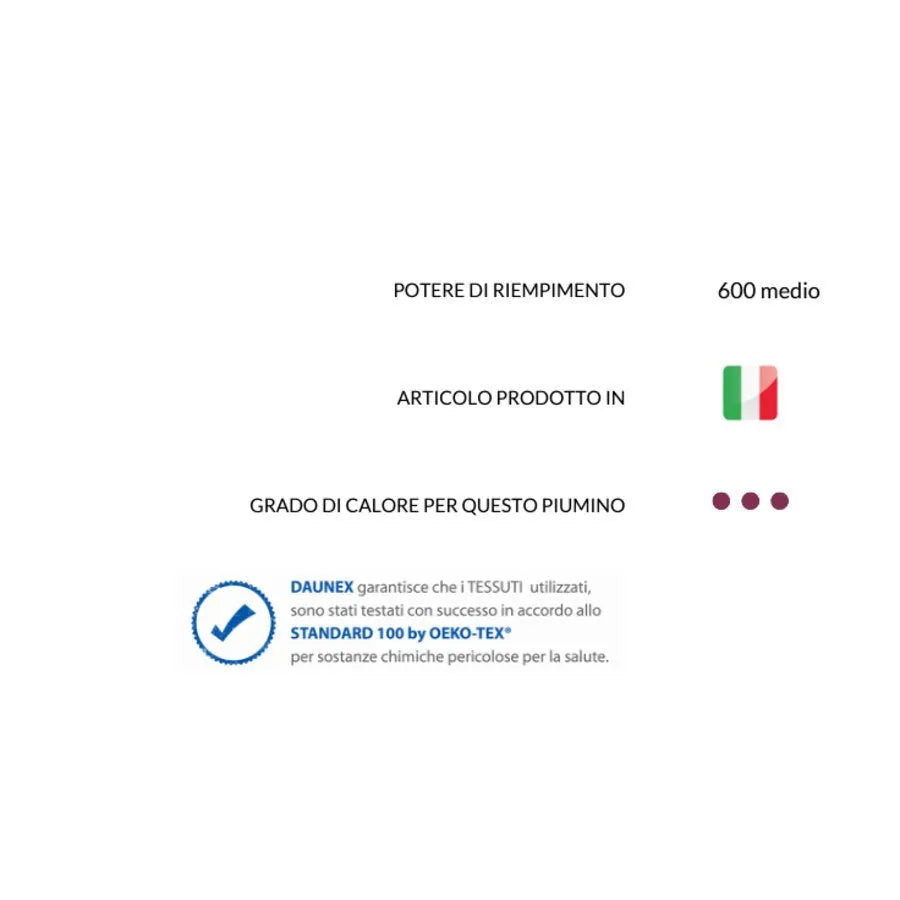 Piumino d'oca Daunex badia medium - Home Loves