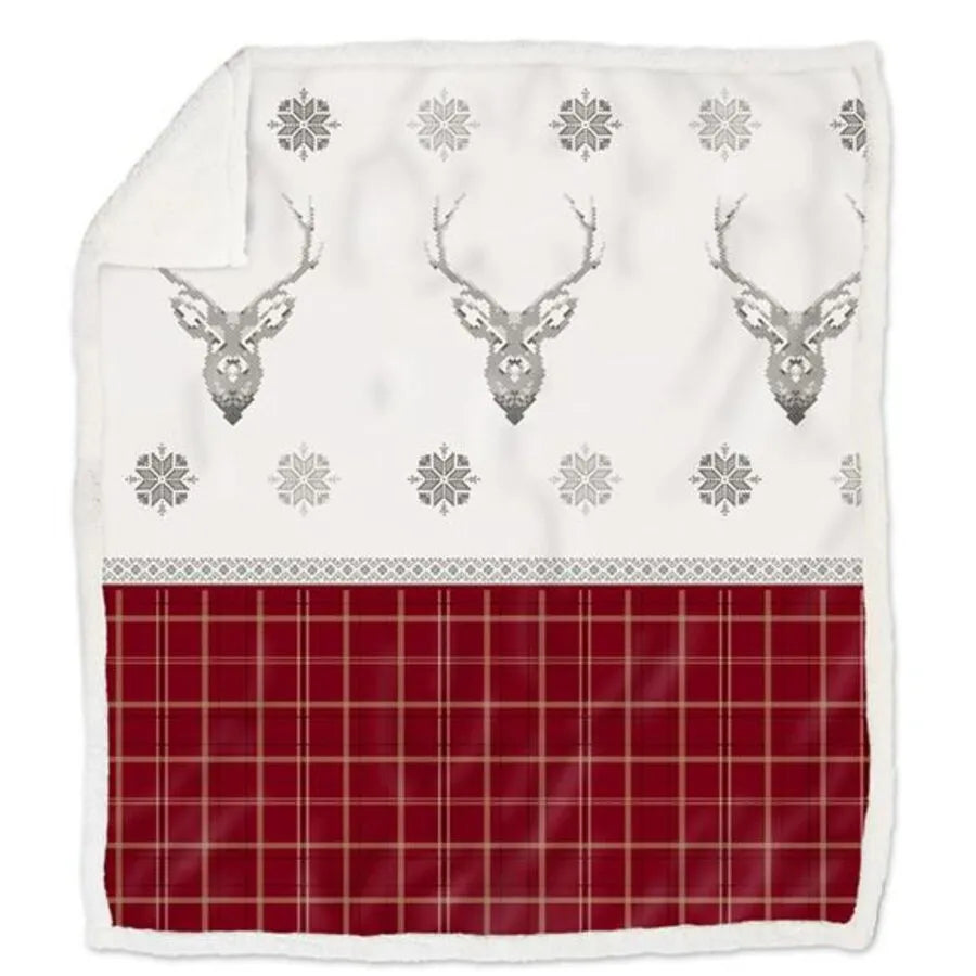 Plaid morbidotto in micropile Daunex verney colore rosso - Home Loves