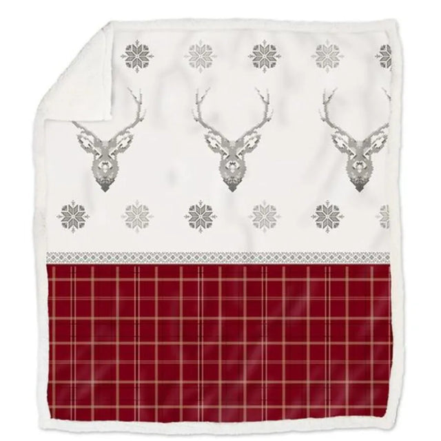 Plaid morbidotto in micropile Daunex verney colore rosso - Home Loves