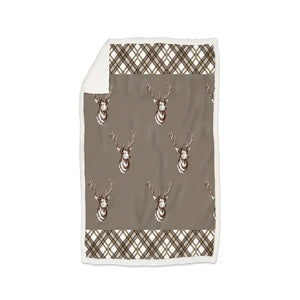 Plaid morbidotto stampato Daunex misura 130 x 160 cm trofeo - Home Loves