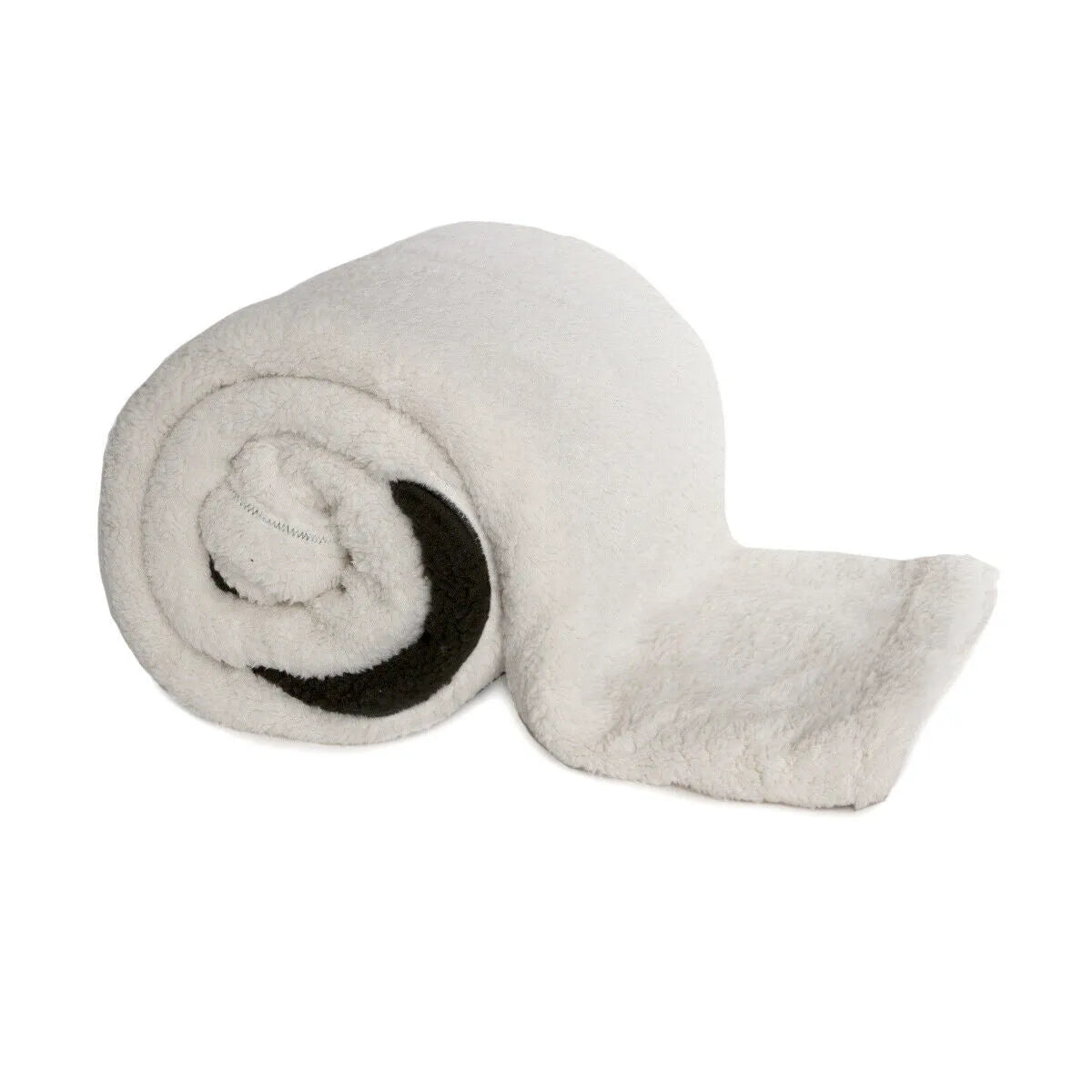 Plaid morbidotto big panda Daunex con ricamo colore bianco - Home Loves