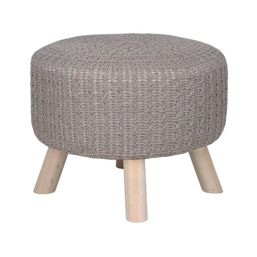 sgabello con struttura in legno