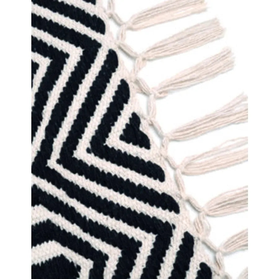 Tappeto alaia misura 60 x 90 cm colore bianco-nero - Home Loves