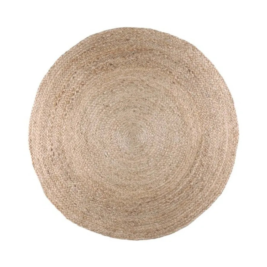 Tappeto in juta diametro 90 cm jangal colore naturale - Home Loves