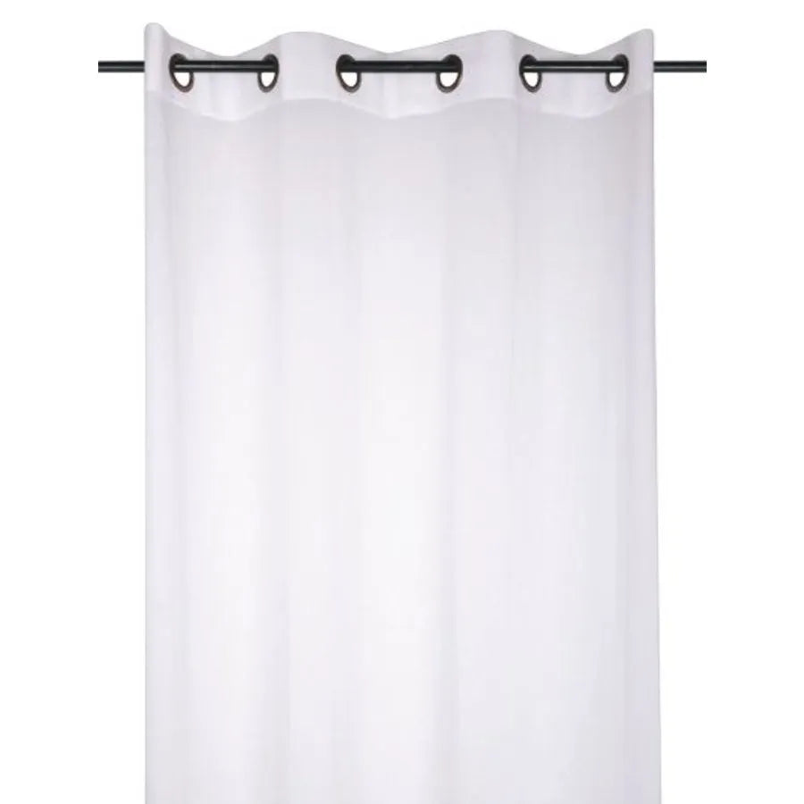 Tenda leggera aube colore bianco, 140×260 anelli fissi - Home Loves