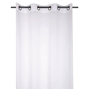 Tenda leggera aube colore bianco, 140×260 anelli fissi - Home Loves