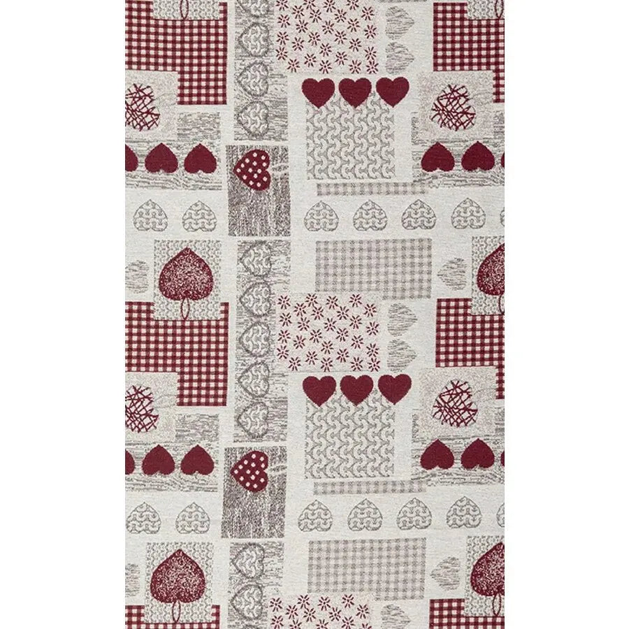 Tessuto cermis Daunex colore rosso - Home Loves