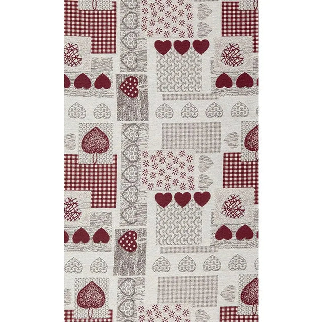 Tessuto cermis Daunex colore rosso - Home Loves