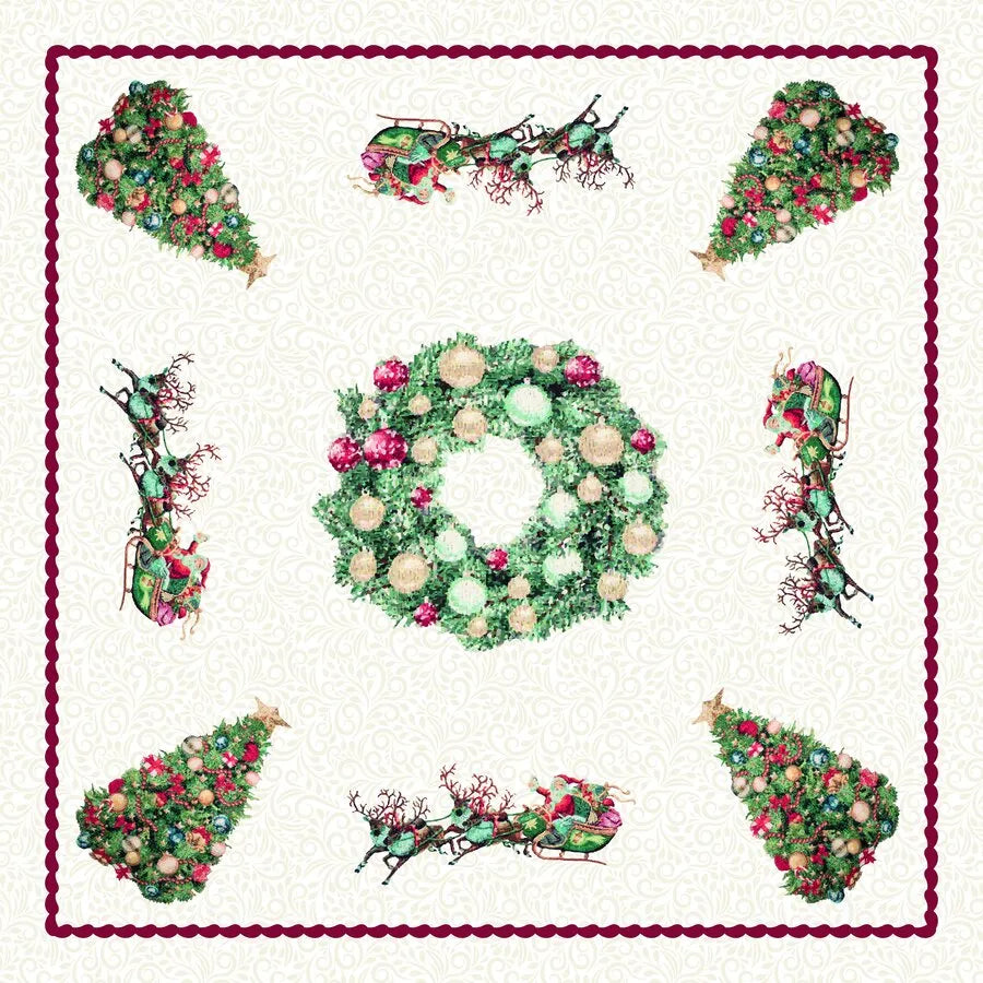 Tovaglia cometa Daunex colore bianco stampa digitale - Home Loves